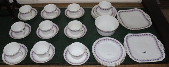 A Shelley tea set